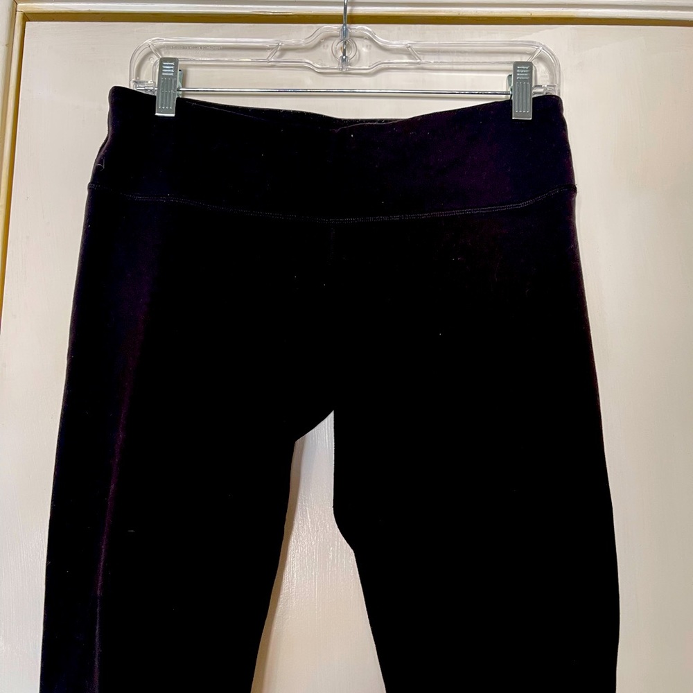 Lululemon, size 8, Black low-rise tights. $40